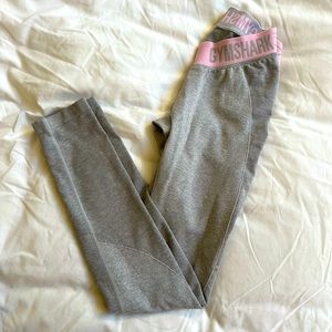 Light Pink/Light Gray Gymshark Flex Leggings